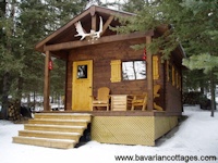 Hunting / familiy cabin kit from Bavarian Cottages - this one is just outside Calgary, Alberta Canada